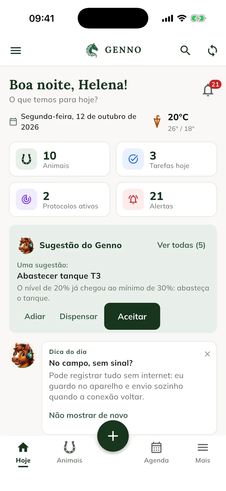 O dia inteiro numa tela